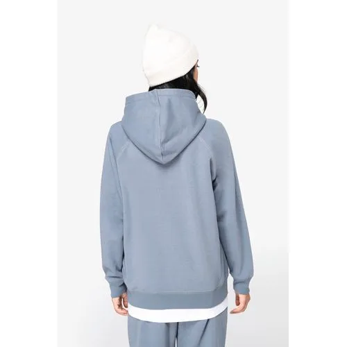 Sweat-shirt écoresponsable à capuche raglan femme