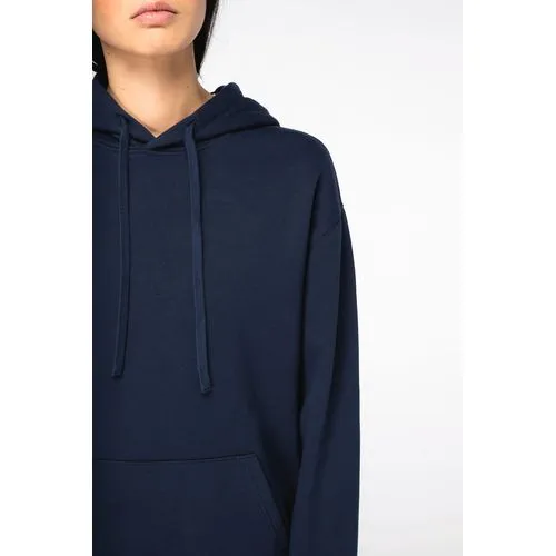 Sweat-shirt écoresponsable à capuche  à épaules tombantes French Terry unisexe