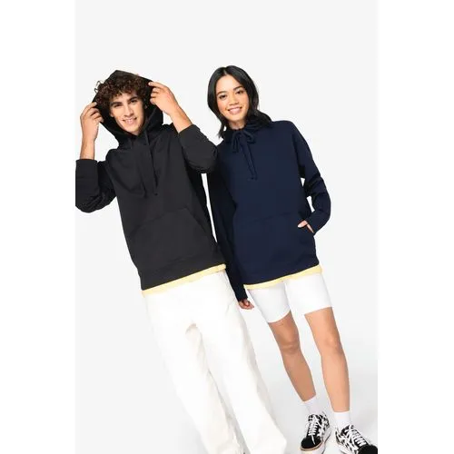Sweat-shirt écoresponsable à capuche  à épaules tombantes French Terry unisexe