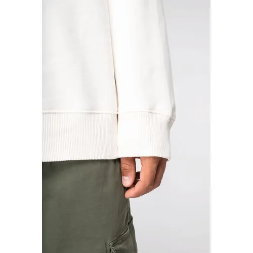 Sweat-shirt écoresponsable à col rond à épaules tombantes French Terry unisexe