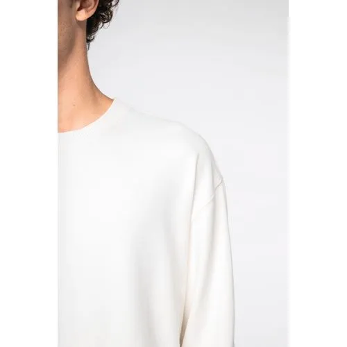 Sweat-shirt écoresponsable à col rond à épaules tombantes French Terry unisexe