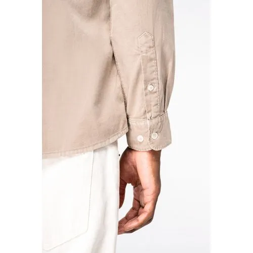 Chemise écoresponsable délavée homme