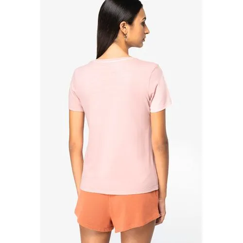 T-shirt écoresponsable délavé femme