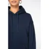 Sweat-shirt écoresponsable à capuche à épaules tombantes molleton gratté unisexe