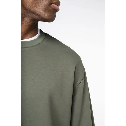 Sweat-shirt écoresponsable à col rond à épaules tombantes molleton gratté unisexe 7 Sweat-shirt écoresponsable à col rond à épaules tombantes molleton gratté unisexe