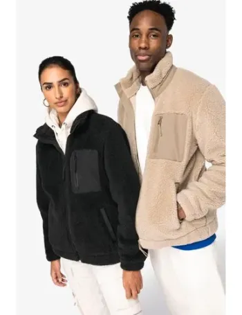Veste écoresponsable en sherpa unisexe