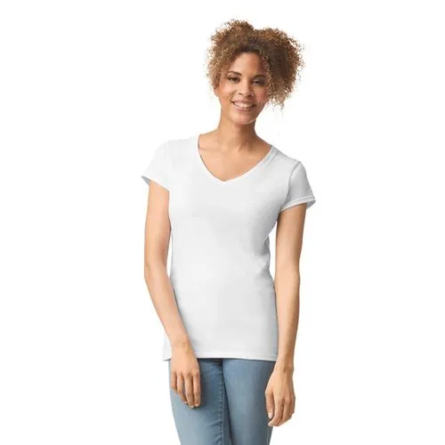 T-shirt femme col v Softstyle