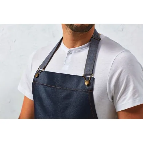 Tablier “effet ciré” à bavette “District” 2 Tablier "effet ciré" à bavette "District"