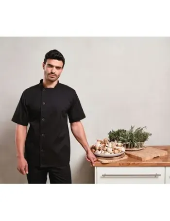 Veste chef cuisinier manches courtes "Essential"