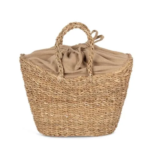 Sac panier demi-lune en jonc de mer 4 Sac panier demi-lune en jonc de mer