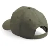 Casquette originale 5 panneaux Beechfield olive 185 g/m² coton taille unique 2 Casquette originale 5 panneaux