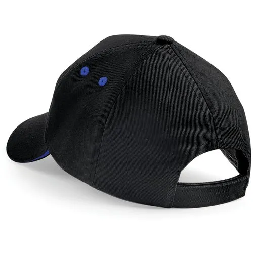 Casquette homme Ultimate à 5 panneaux sandwich contrasté Beechfield bleu royal brillant 300 g/m² coton taille unique 2 Casquette homme Ultimate à 5 panneaux sandwich contrasté