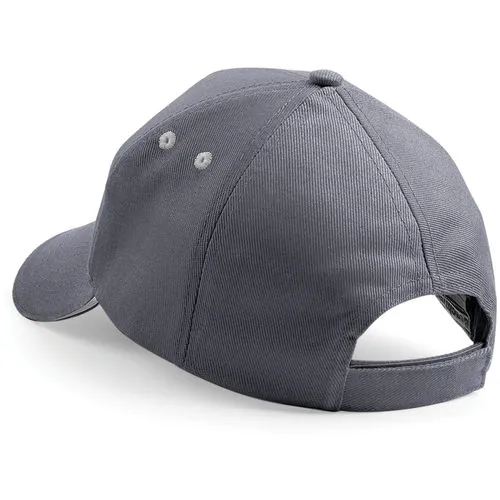 Casquette homme Ultimate à 5 panneaux sandwich contrasté Beechfield gris huître 300 g/m² coton taille unique 2 Casquette homme Ultimate à 5 panneaux sandwich contrasté