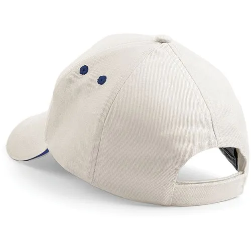 Casquette homme Ultimate à 5 panneaux sandwich contrasté Beechfield french navy 300 g/m² coton taille unique 2 Casquette homme Ultimate à 5 panneaux sandwich contrasté