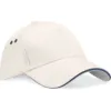 Casquette homme Ultimate à 5 panneaux sandwich contrasté Beechfield french navy 300 g/m² coton taille unique 1 Casquette homme Ultimate à 5 panneaux sandwich contrasté