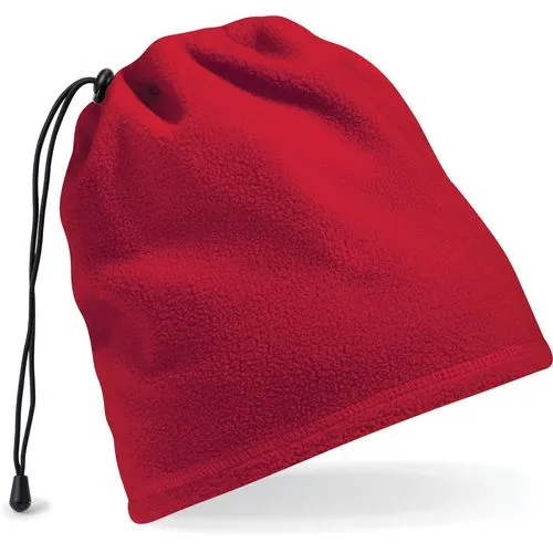 Bonnet / tour de cou Suprafleece™ rouge classique 1 Bonnet / tour de cou Suprafleece™