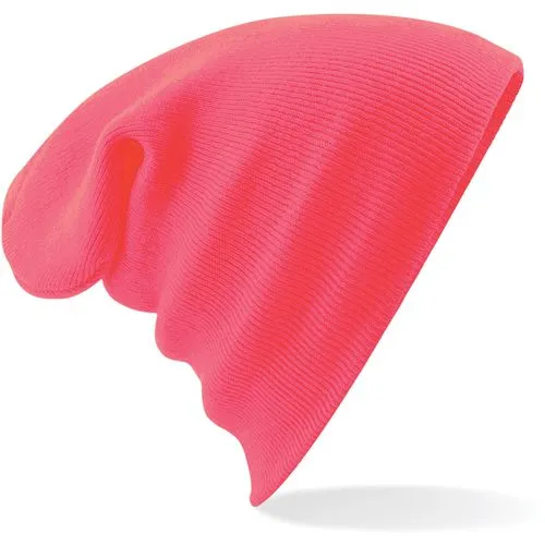 Bonnet Original à revers rose fluo 3 Bonnet Original à revers
