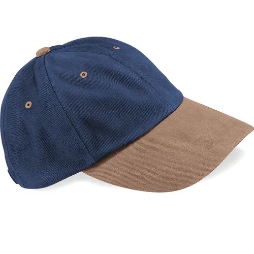 Casquette homme profil bas en coton brossé – 6 panneaux taupe 1 Casquette homme profil bas en coton brossé - 6 panneaux