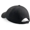 Casquette profil bas en coton drill – 6 panneaux noir 2 Casquette profil bas en coton drill - 6 panneaux