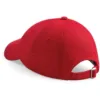 Casquette profil bas en coton drill – 6 panneaux rouge classique 2 Casquette profil bas en coton drill - 6 panneaux