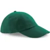 Casquette profil bas en coton drill – 6 panneaux vert bouteille 1 Casquette profil bas en coton drill - 6 panneaux