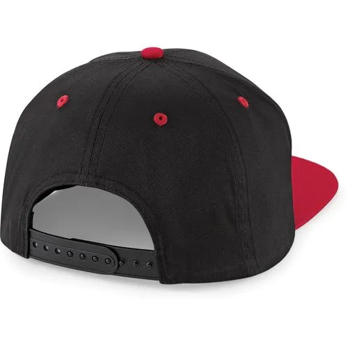 Casquette Snapback contrastée – 5 panneaux rouge classique 2 Casquette Snapback contrastée - 5 panneaux