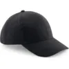 Casquette homme Pro-Style en coton brossé – 6 panneaux noir 1 Casquette homme Pro-Style en coton brossé - 6 panneaux