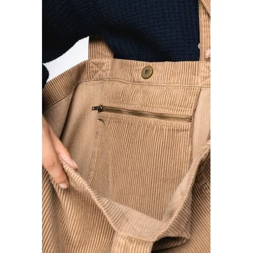 Sac écoresponsable délavé en velours côtelé