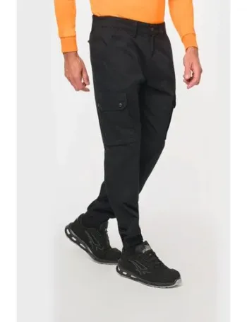 Pantalon cargo unisexe avec bas élastiqué 1 Pantalon cargo unisexe avec bas élastiqué