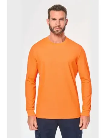 T-shirt unisexe écoresponsable manches longues coton/polyester 1 T-shirt unisexe écoresponsable manches longues coton/polyester