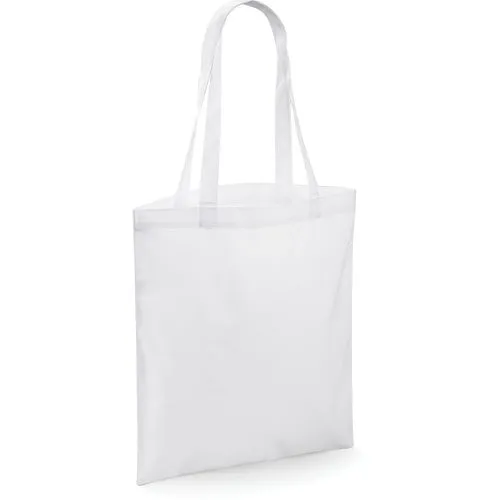 Sac shopping pour la sublimation blanc 1 Sac shopping pour la sublimation