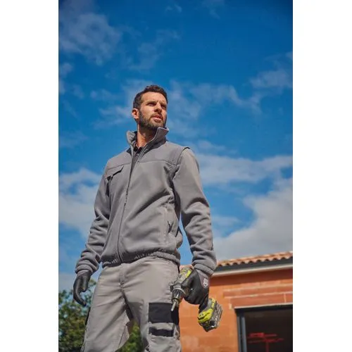 Veste polaire manches amovibles homme