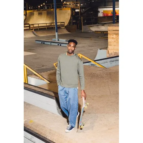 Sweat-shirt écoresponsable à col rond à épaules tombantes molleton gratté unisexe 5 Sweat-shirt écoresponsable à col rond à épaules tombantes molleton gratté unisexe