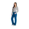 Pantalon à taille mi-haute avec cordon de serrage pour femme