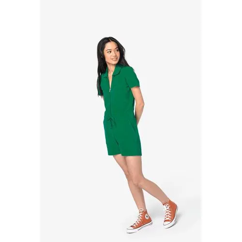 Combinaison short écoresponsable en éponge femme