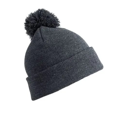 Bonnet pompon BEANIE gris 1 Bonnet pompon BEANIE