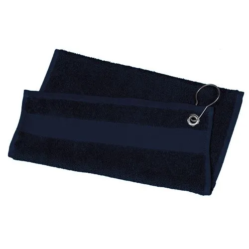 Serviette de golf – 50 x 30 cm bleu marine 1 Serviette de golf - 50 x 30 cm