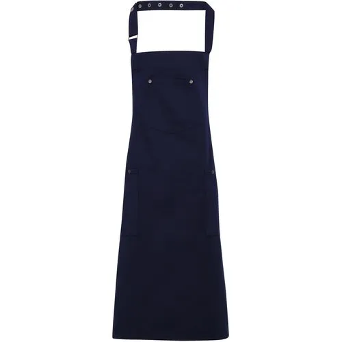 Tablier à bavette “Chino” bleu marine 1 Tablier à bavette "Chino"