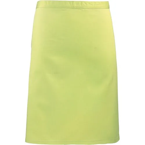 Tablier taille “Colours” mi-long vert citron 1 Tablier taille "Colours" mi-long