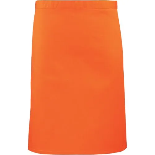 Tablier taille “Colours” mi-long orange 1 Tablier taille "Colours" mi-long
