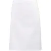 Tablier taille “Colours” mi-long blanc 1 Tablier taille "Colours" mi-long