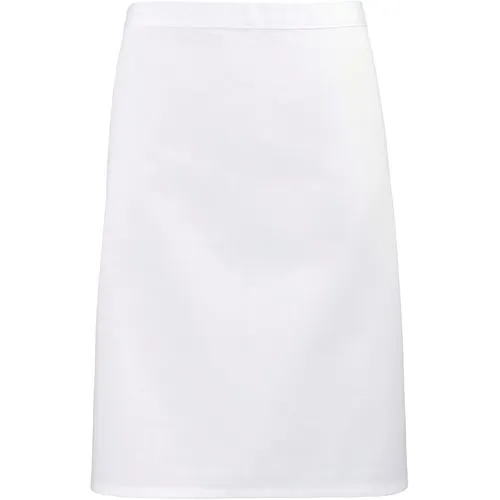Tablier taille “Colours” mi-long blanc 1 Tablier taille "Colours" mi-long