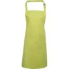 Tablier à bavette “Colours” avec poche vert citron 1 Tablier à bavette "Colours" avec poche