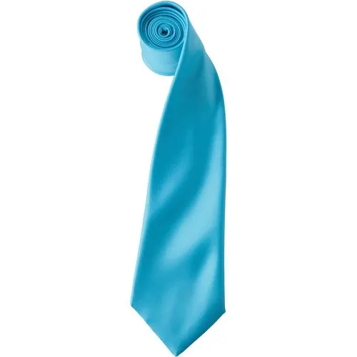 Cravate en satin Colours”” Premier turquoise polyester taille unique 1 Cravate en satin "Colours"