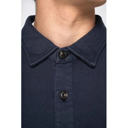 Surchemise écoresponsable délavée en molleton gratté homme