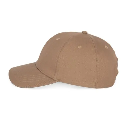 Casquette écoresponsable 6 panneaux unisexe camel foncé 3 Casquette écoresponsable 6 panneaux unisexe