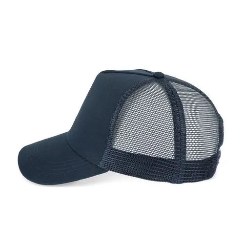 Casquette trucker écoresponsable 5 panneaux unisexe bleu marine classique 3 Casquette trucker écoresponsable 5 panneaux unisexe