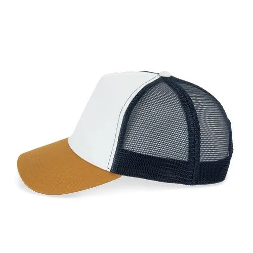 Casquette trucker écoresponsable 5 panneaux unisexe bleu marine 3 Casquette trucker écoresponsable 5 panneaux unisexe