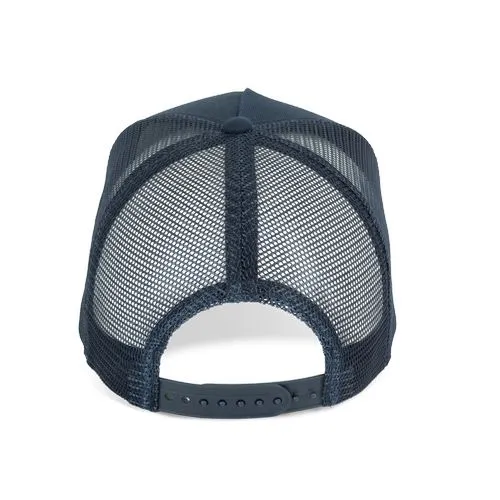Casquette trucker écoresponsable 5 panneaux unisexe bleu marine classique 4 Casquette trucker écoresponsable 5 panneaux unisexe