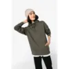 Sweat-shirt écoresponsable à capuche à épaules tombantes molleton gratté unisexe
